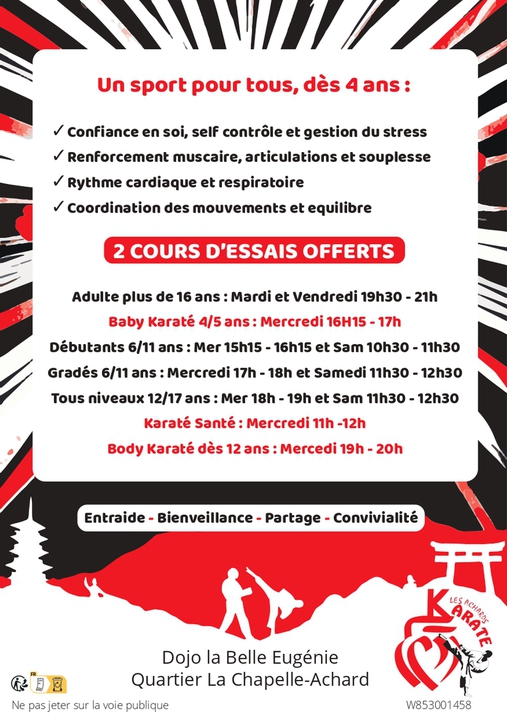 karaté, karaté santé adapté pour sénior et handicap, body karaté mouvement en musique