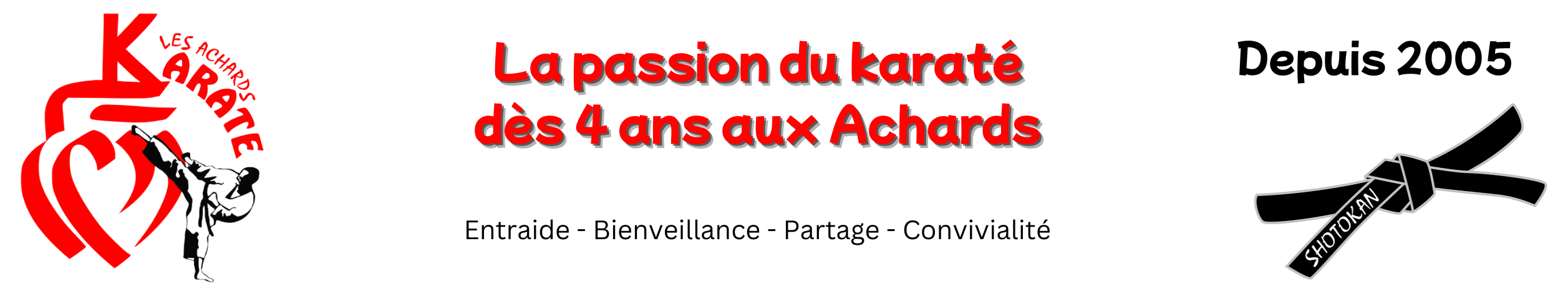 Karaté Shotokan aux Achards en vendée, de 4 à 99 ans
